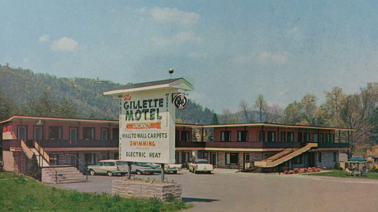 The Gillette Motel's original design in 1957